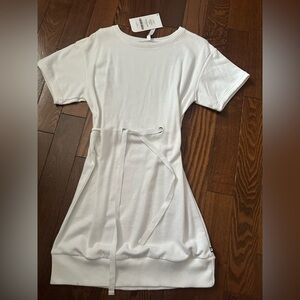 Fabletics White Dress with Tie Detail